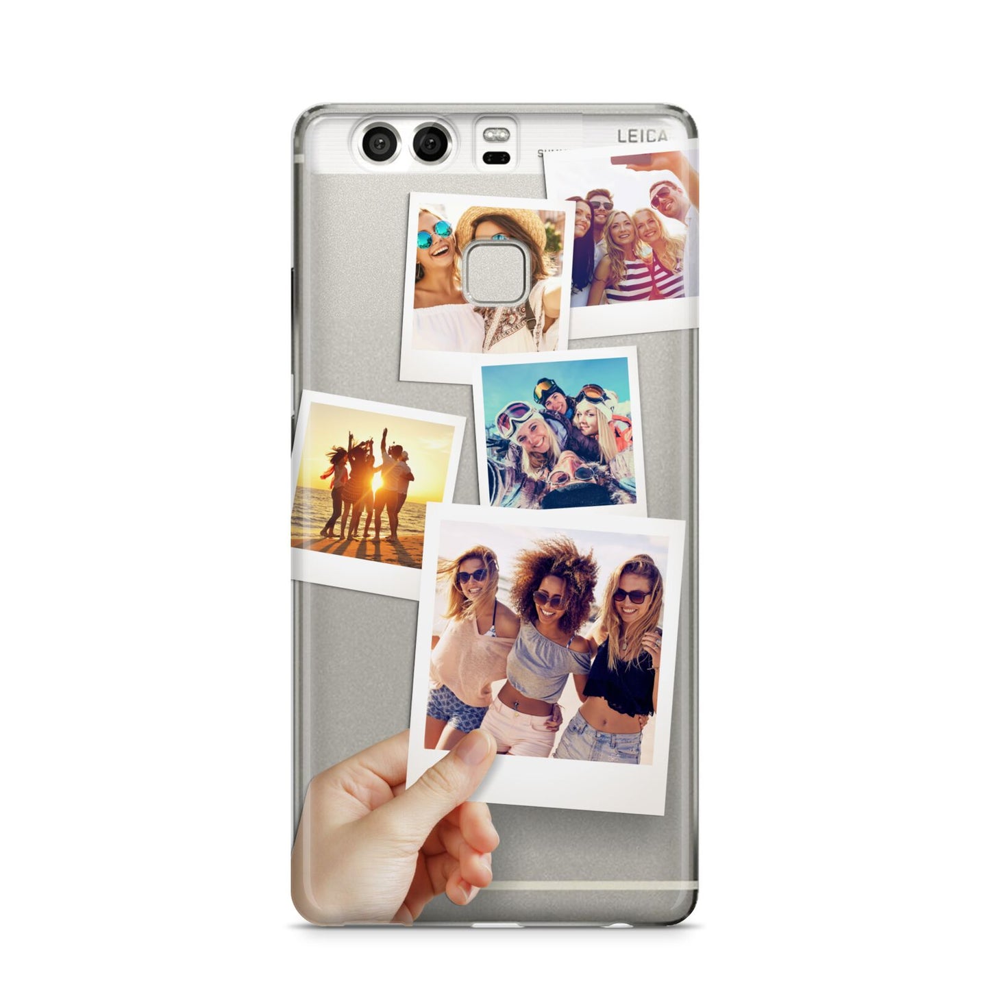 Hand Holding Photo Montage Upload Huawei P9 Case