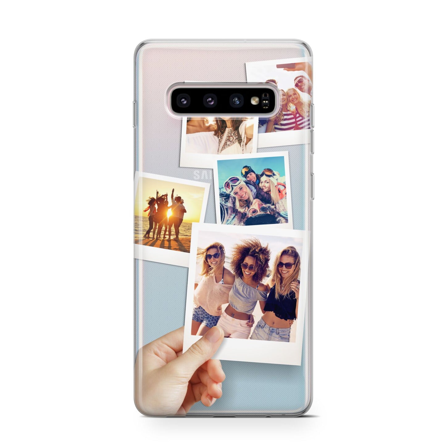 Hand Holding Photo Montage Upload Protective Samsung Galaxy Case