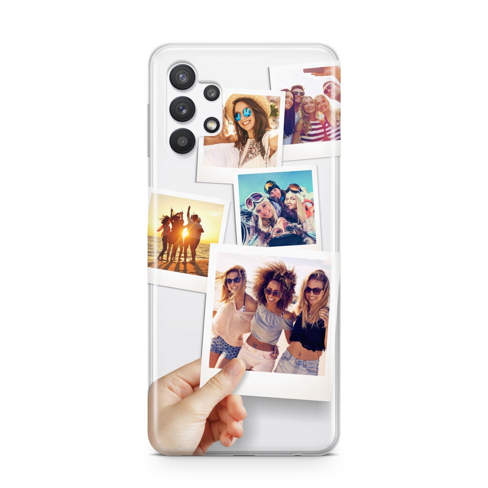 Hand Holding Photo Montage Upload Samsung A32 5G Case