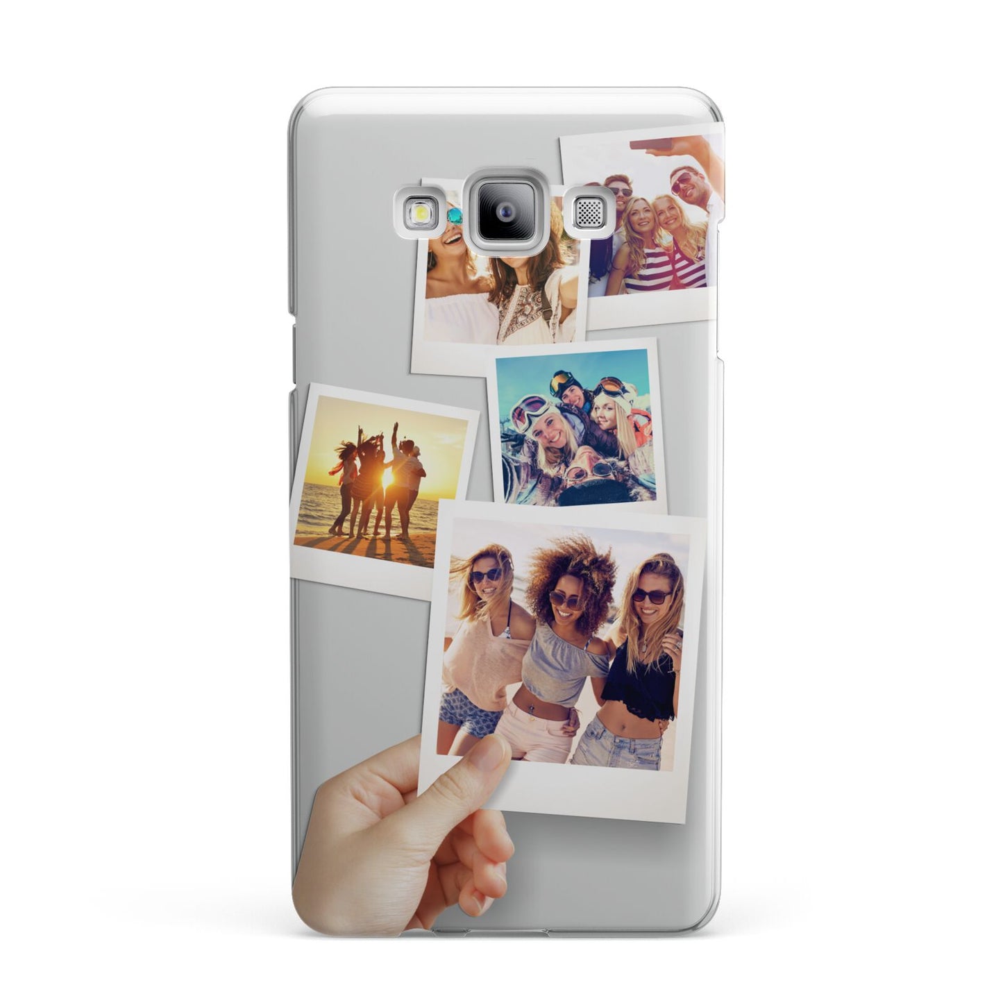 Hand Holding Photo Montage Upload Samsung Galaxy A7 2015 Case