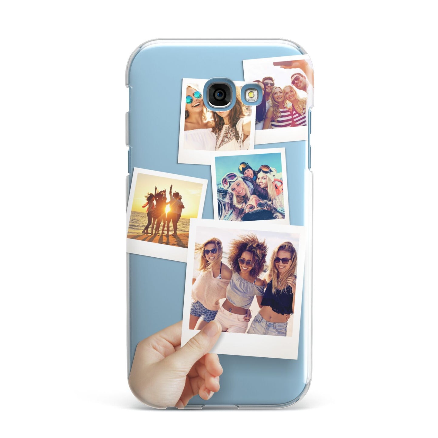 Hand Holding Photo Montage Upload Samsung Galaxy A7 2017 Case