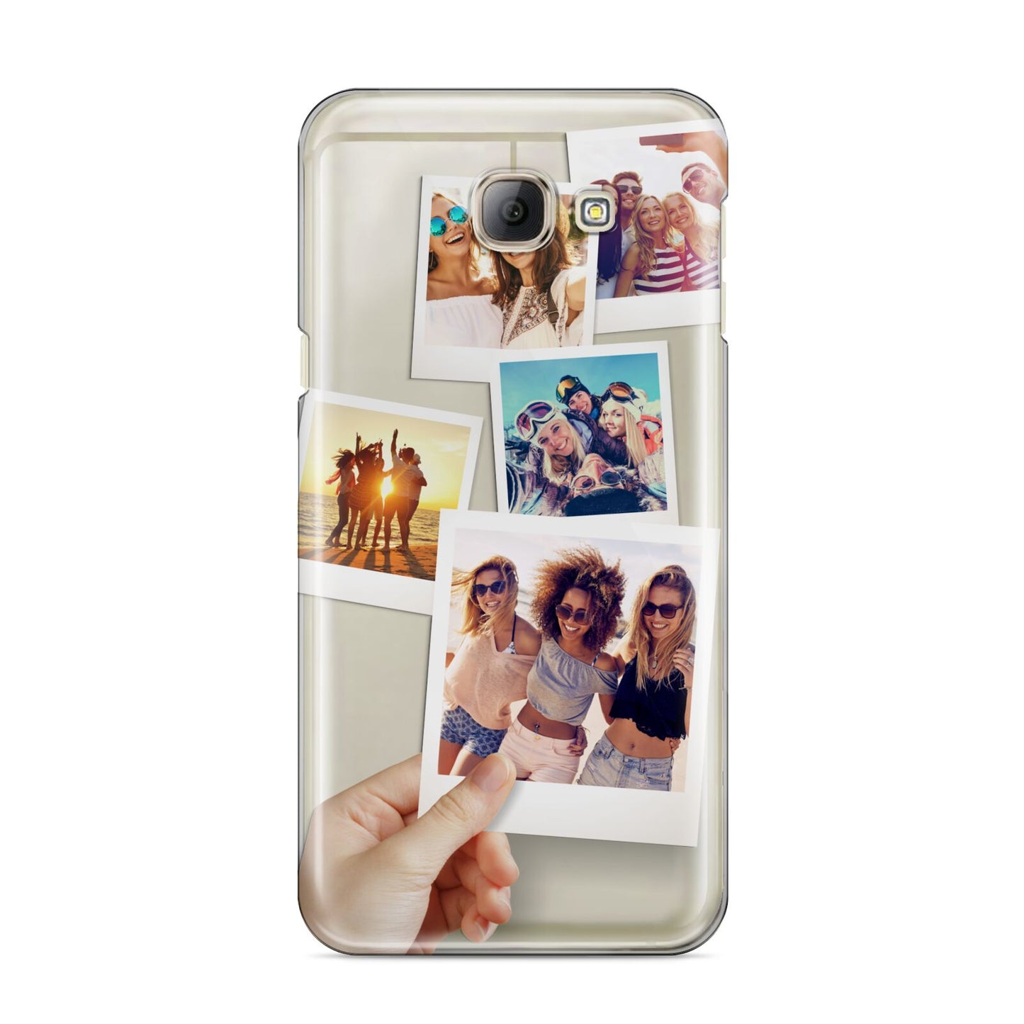 Hand Holding Photo Montage Upload Samsung Galaxy A8 2016 Case