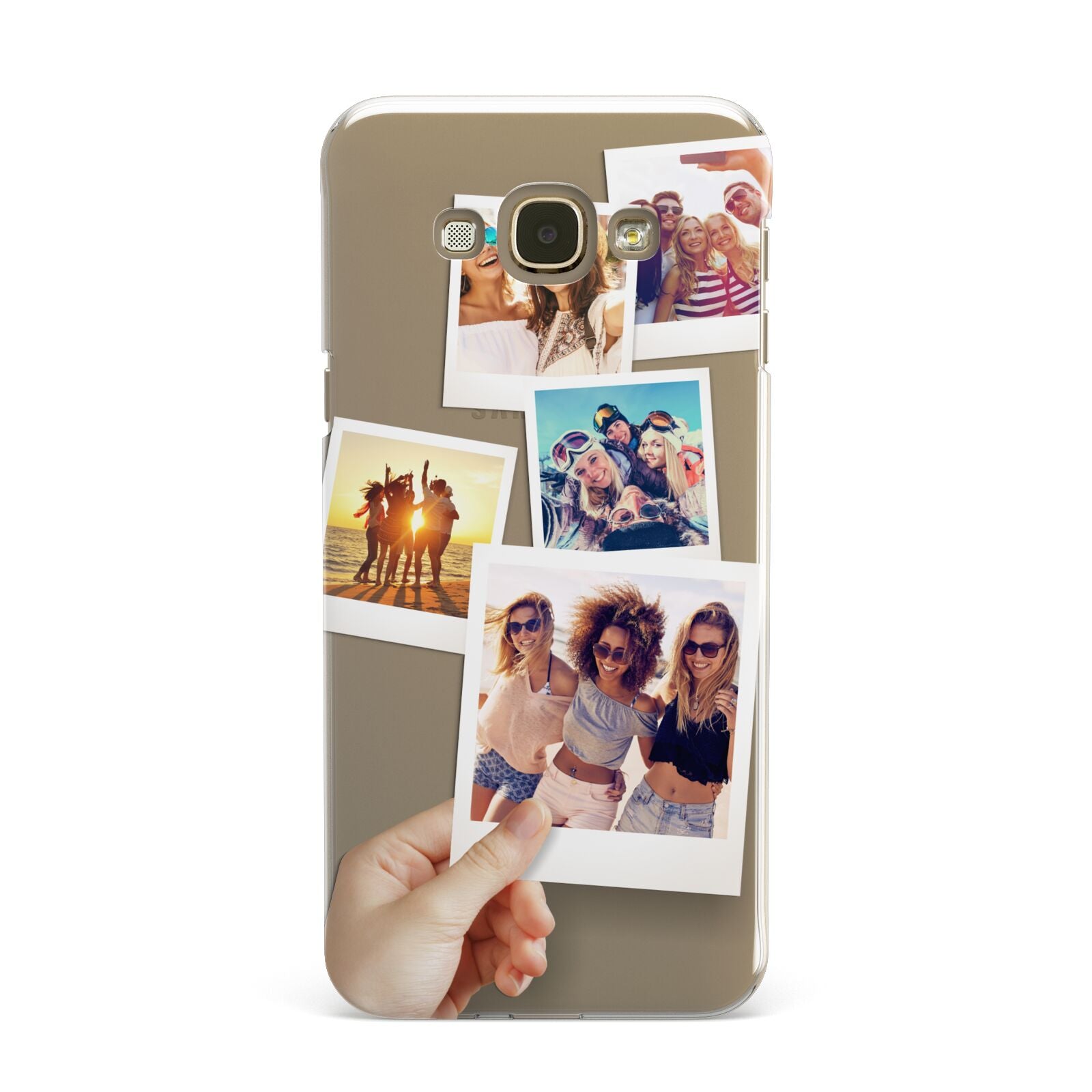 Hand Holding Photo Montage Upload Samsung Galaxy A8 Case