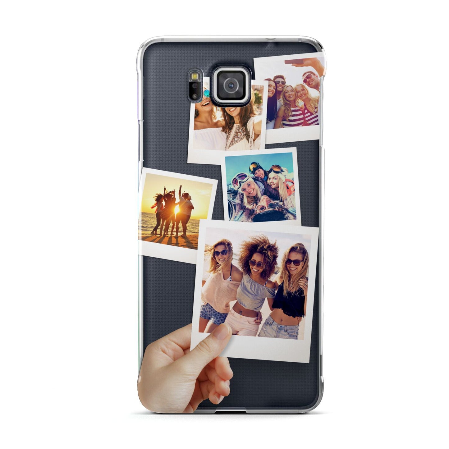 Hand Holding Photo Montage Upload Samsung Galaxy Alpha Case