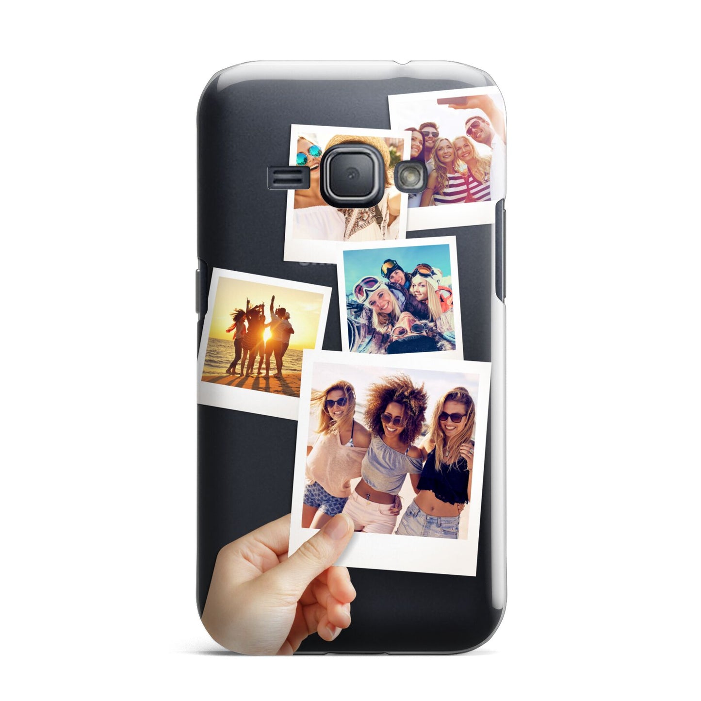 Hand Holding Photo Montage Upload Samsung Galaxy J1 2016 Case