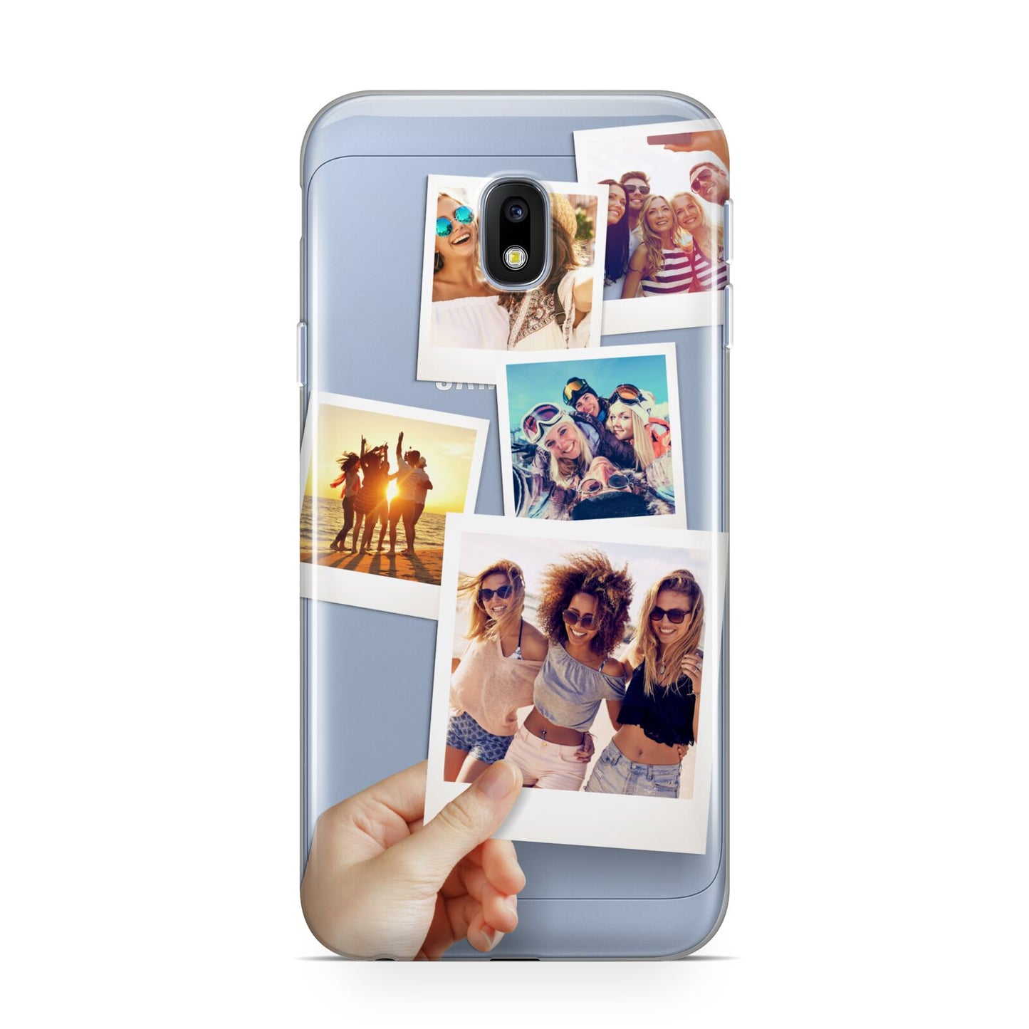 Hand Holding Photo Montage Upload Samsung Galaxy J3 2017 Case