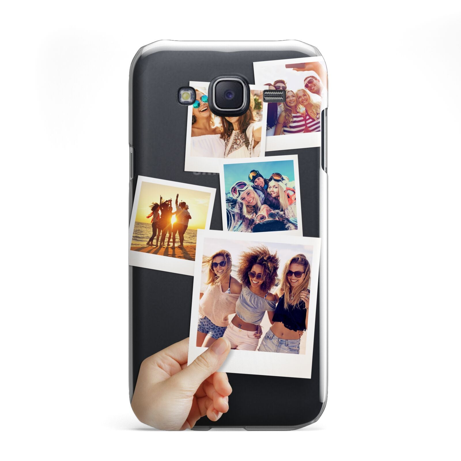 Hand Holding Photo Montage Upload Samsung Galaxy J5 Case