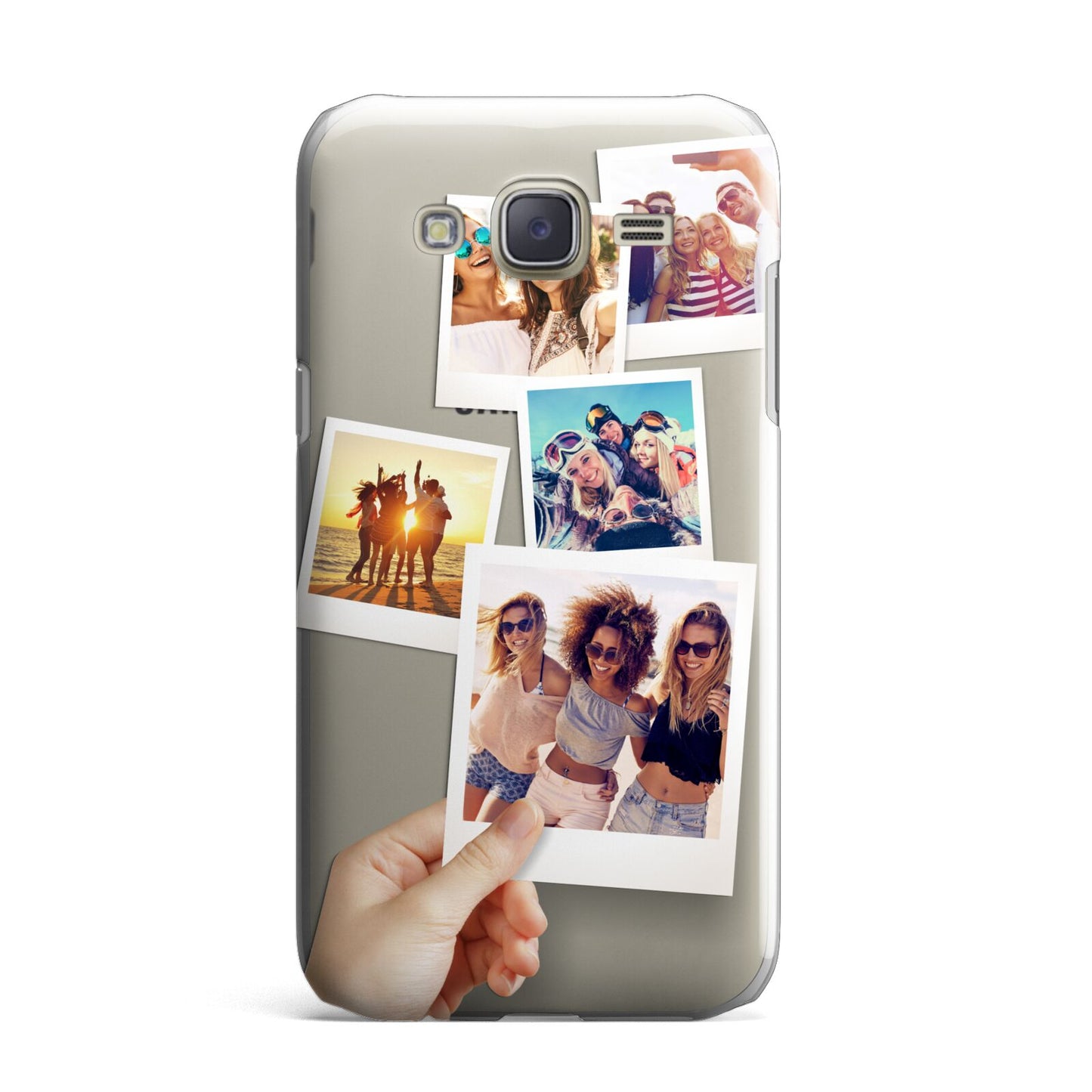 Hand Holding Photo Montage Upload Samsung Galaxy J7 Case