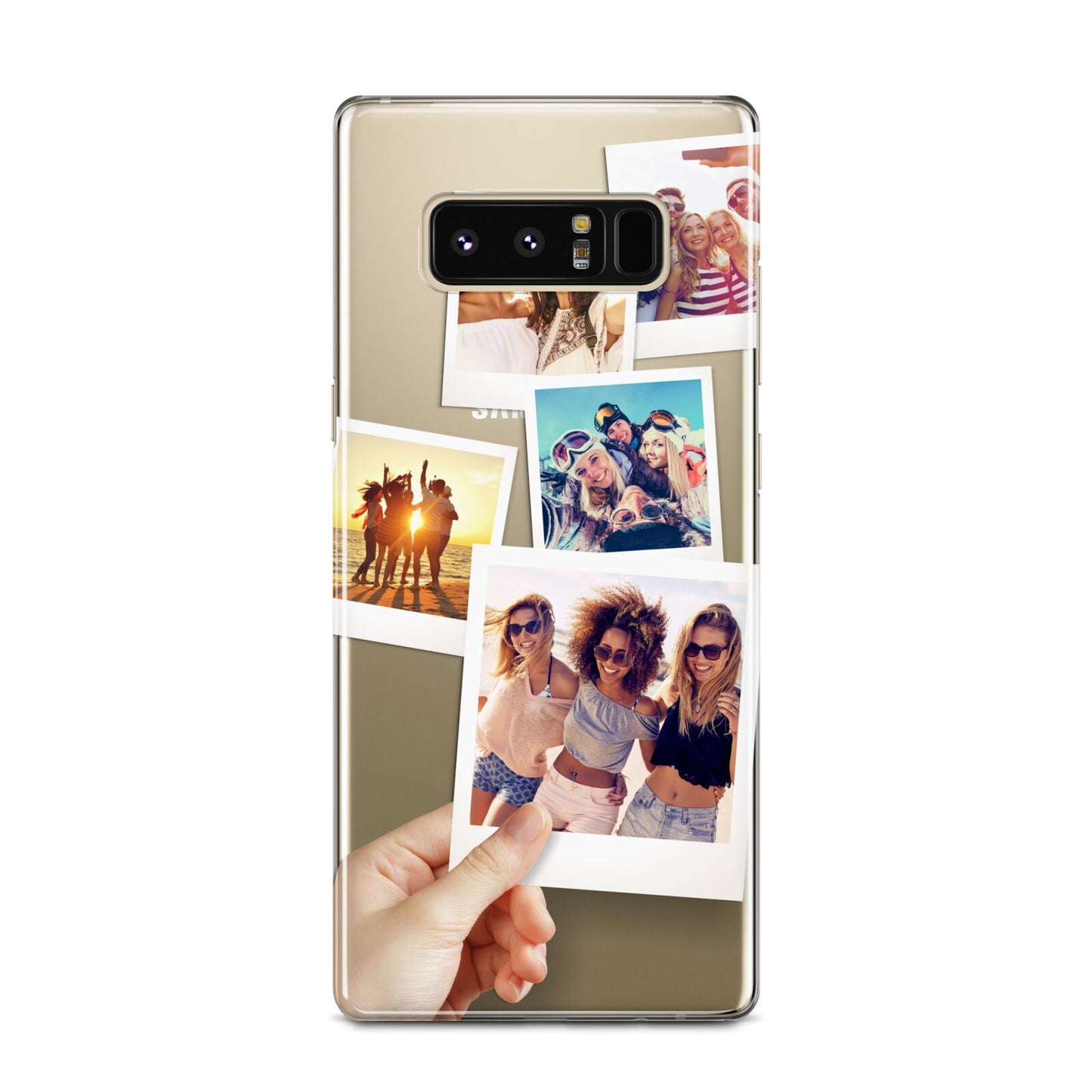 Hand Holding Photo Montage Upload Samsung Galaxy Note 8 Case