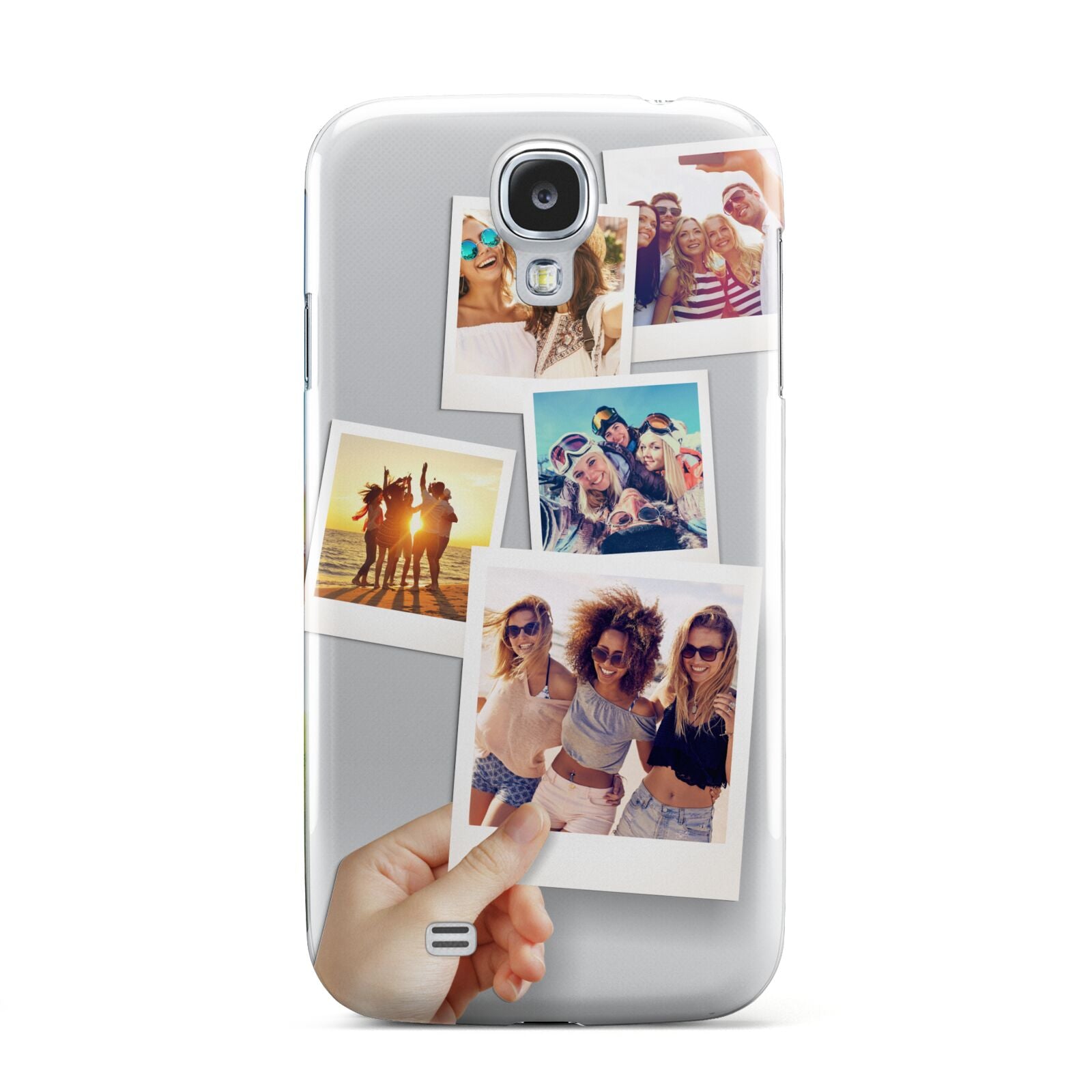 Hand Holding Photo Montage Upload Samsung Galaxy S4 Case