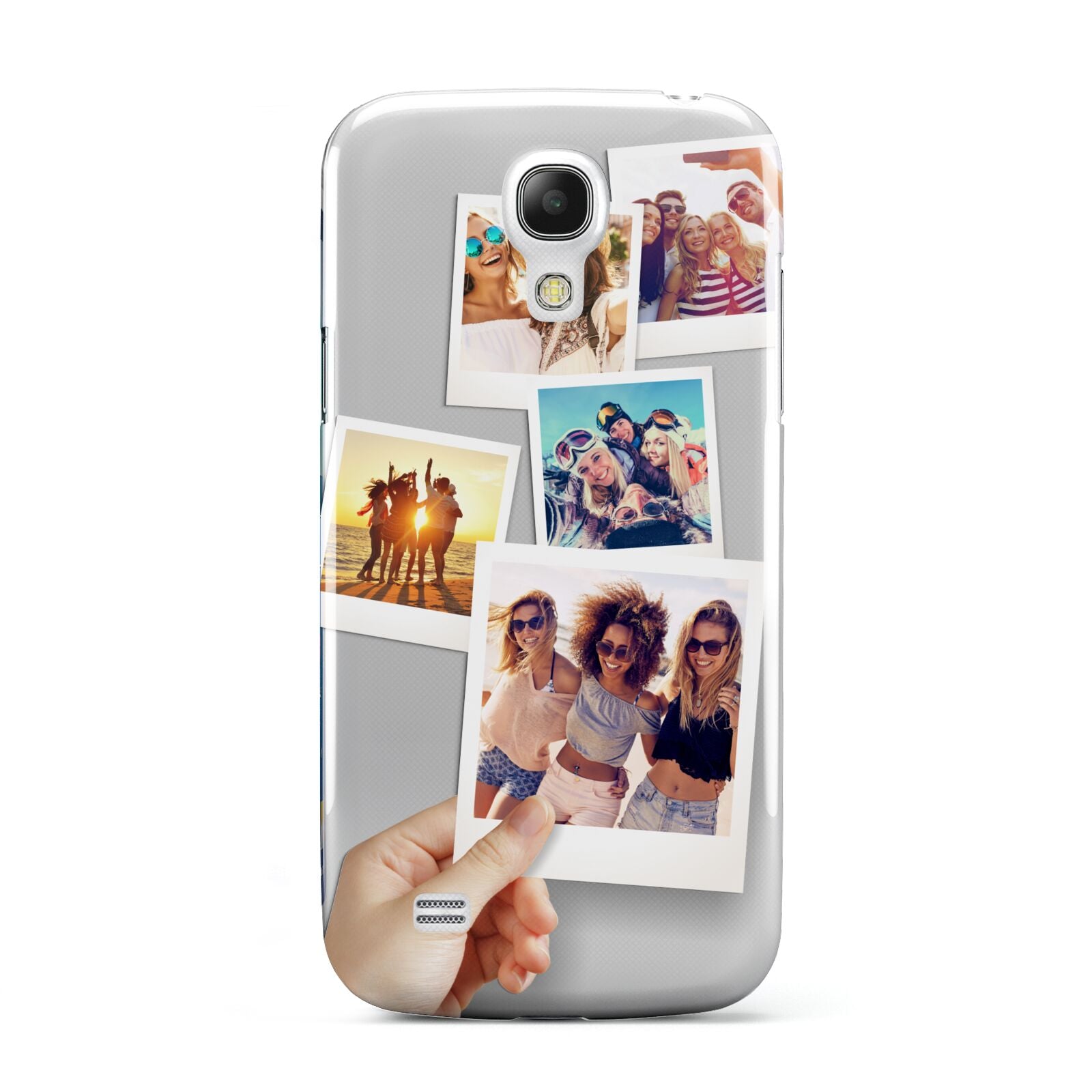 Hand Holding Photo Montage Upload Samsung Galaxy S4 Mini Case