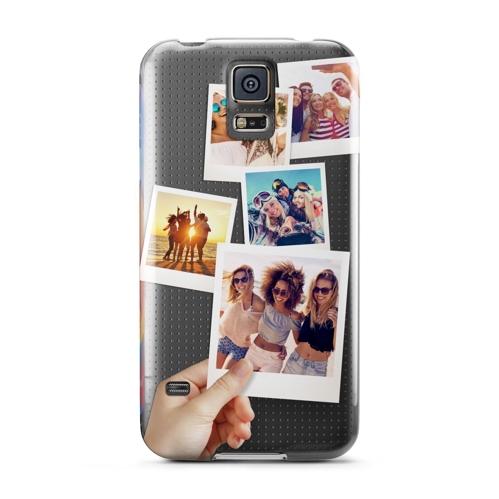 Hand Holding Photo Montage Upload Samsung Galaxy S5 Case