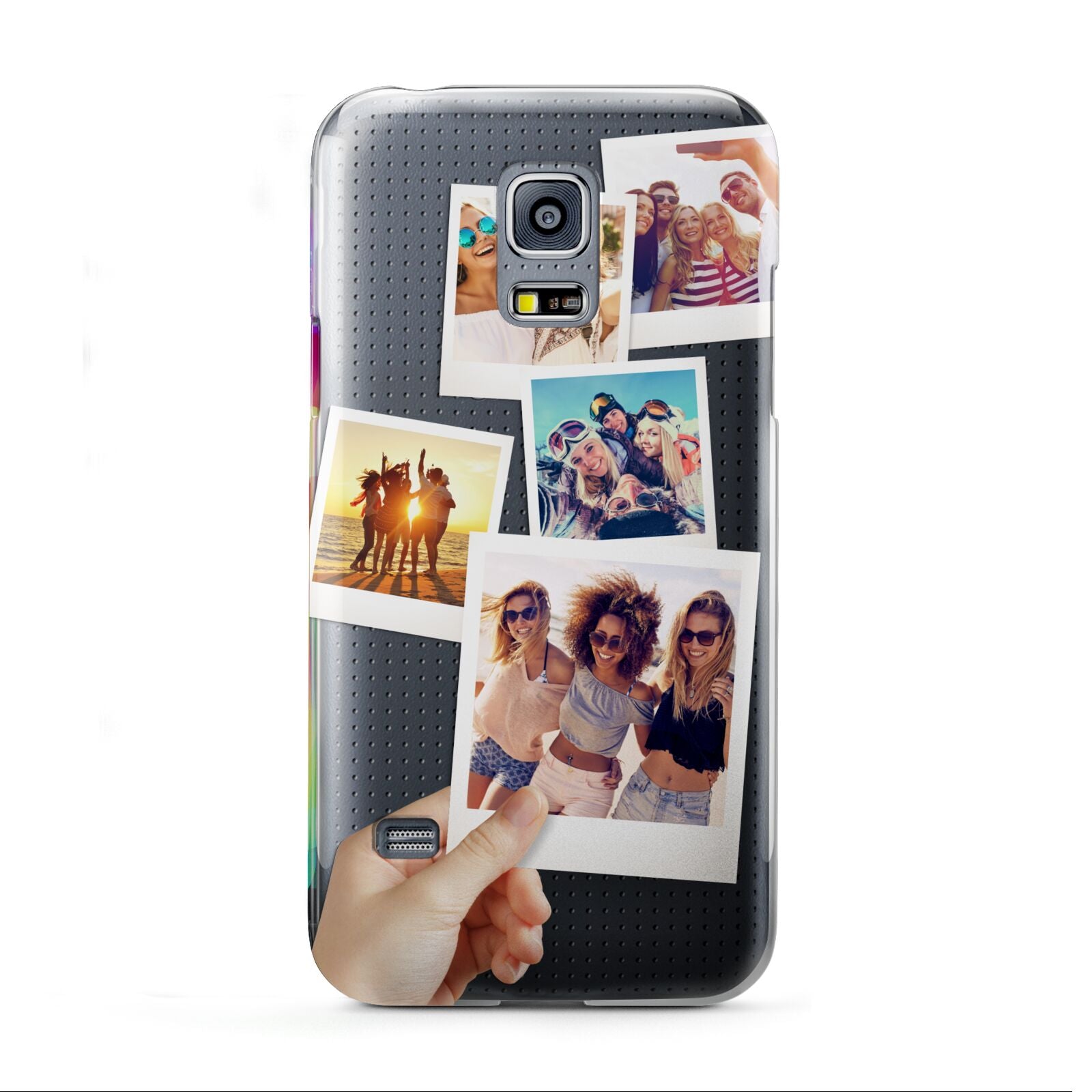 Hand Holding Photo Montage Upload Samsung Galaxy S5 Mini Case
