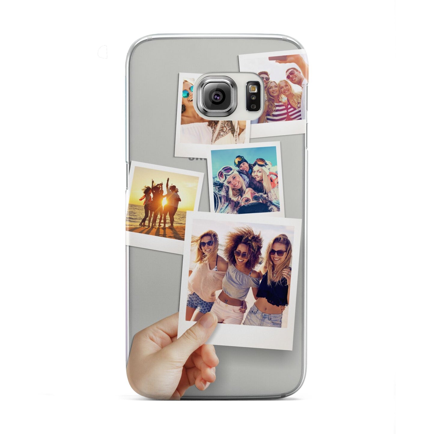 Hand Holding Photo Montage Upload Samsung Galaxy S6 Edge Case