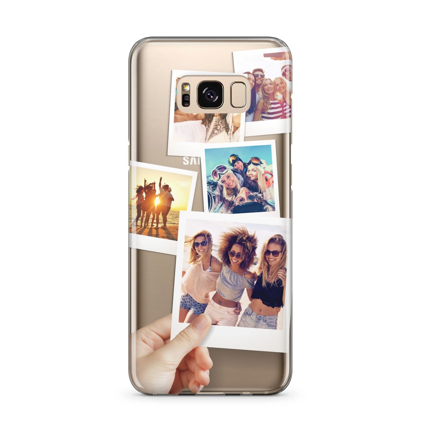 Hand Holding Photo Montage Upload Samsung Galaxy S8 Plus Case