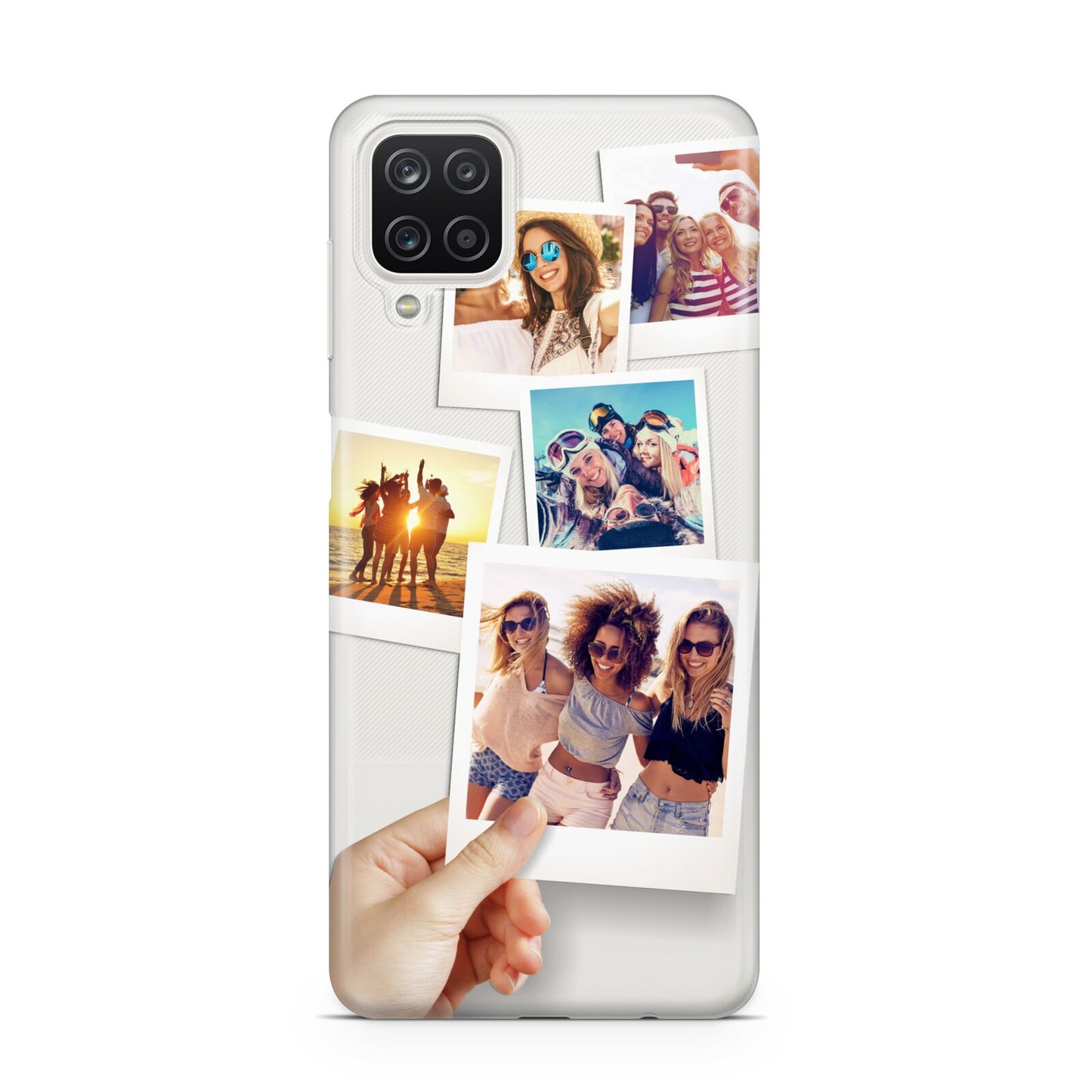 Hand Holding Photo Montage Upload Samsung M12 Case