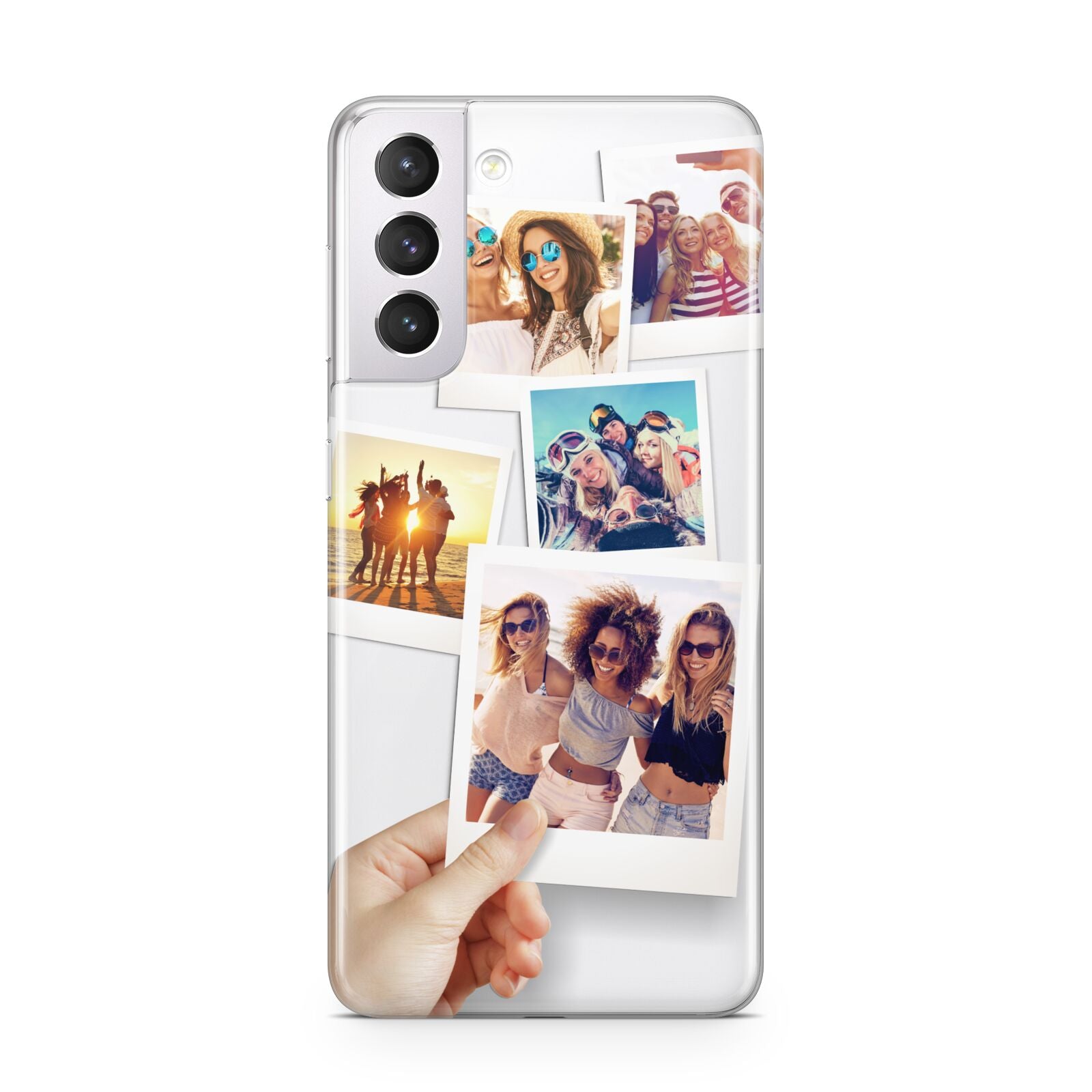 Hand Holding Photo Montage Upload Samsung S21 Case