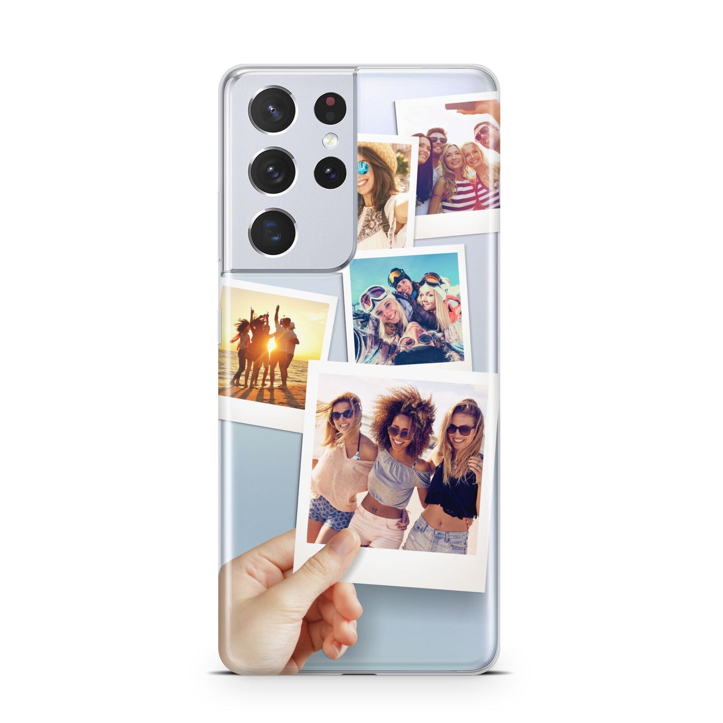 Hand Holding Photo Montage Upload Samsung S21 Ultra Case