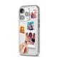 Hand Holding Photo Montage Upload iPhone 14 Pro Clear Tough Case Silver Angled Image