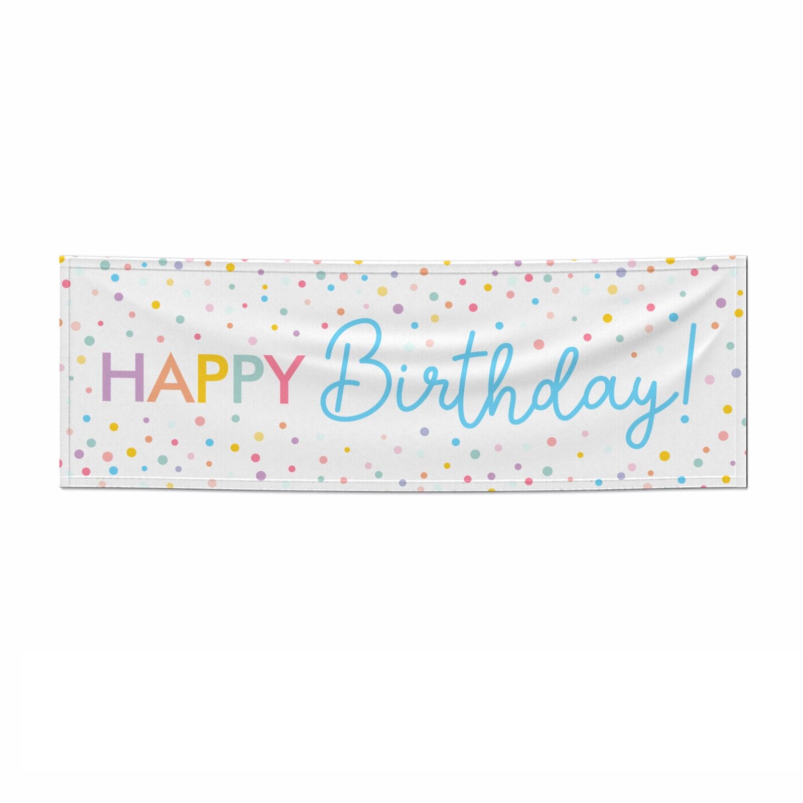 Happy Birthday 6x2 Paper Banner