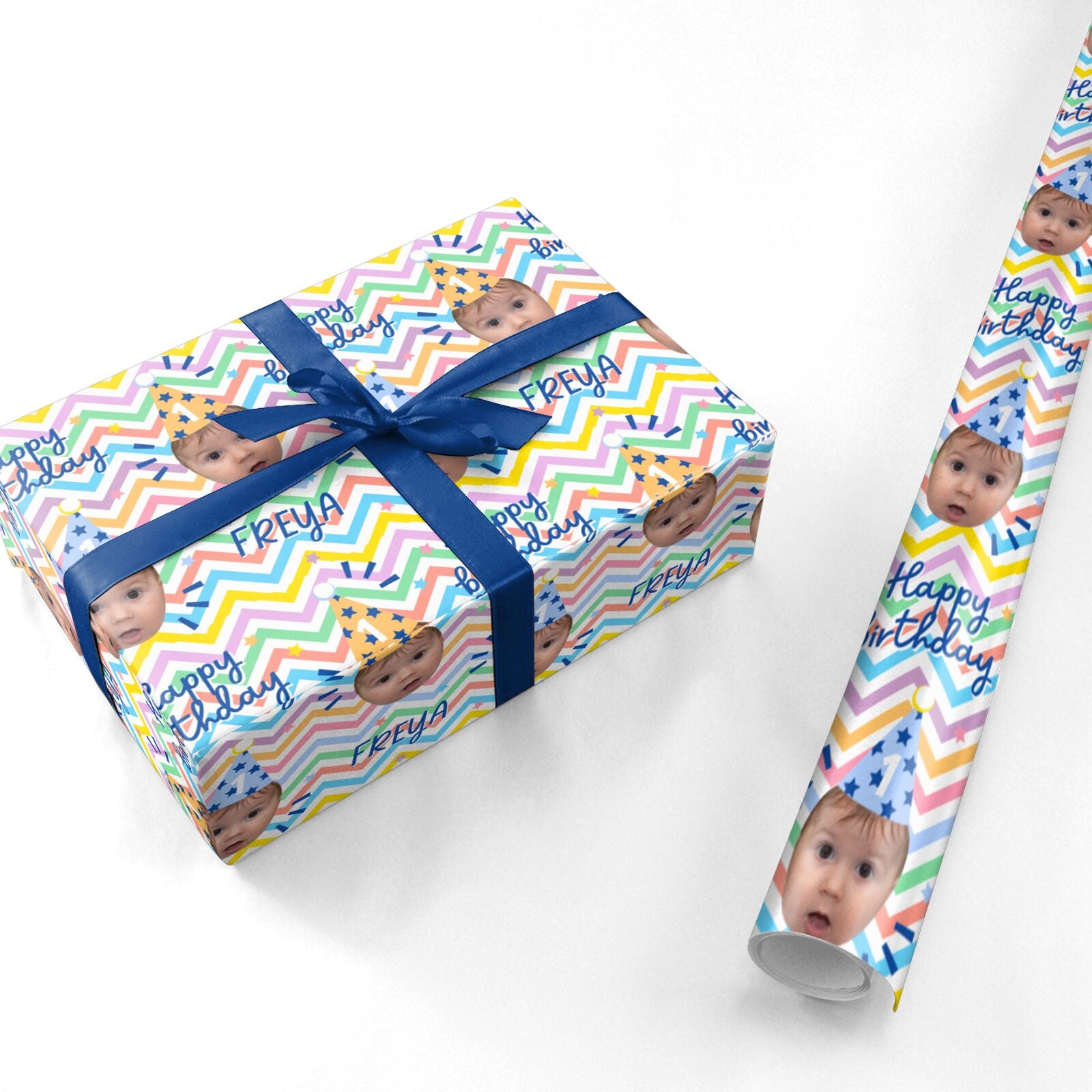 Happy Birthday Personalised Face Personalised Wrapping Paper