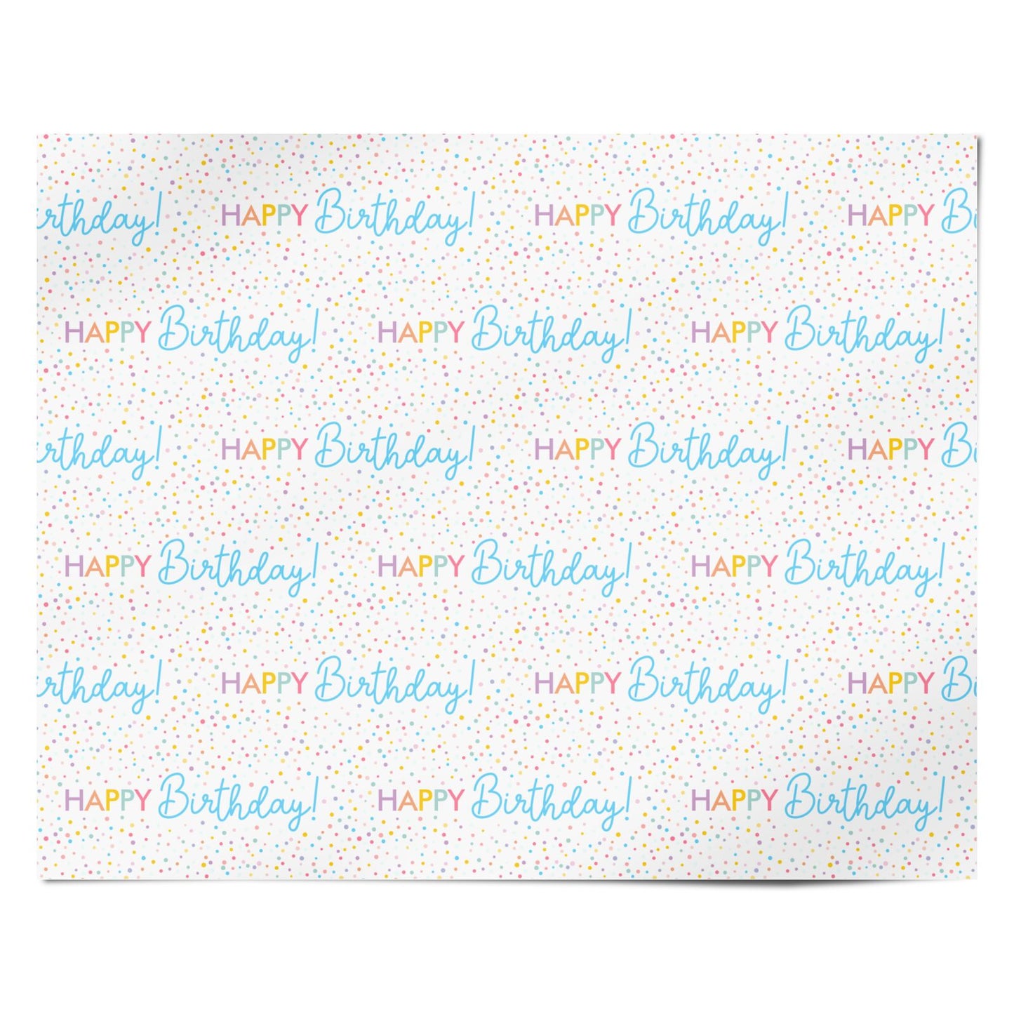 Happy Birthday Personalised Wrapping Paper Alternative