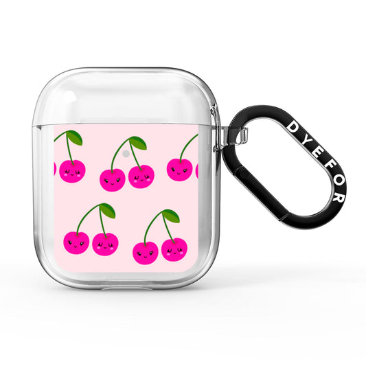 Happy Cherry AirPods Clear Case