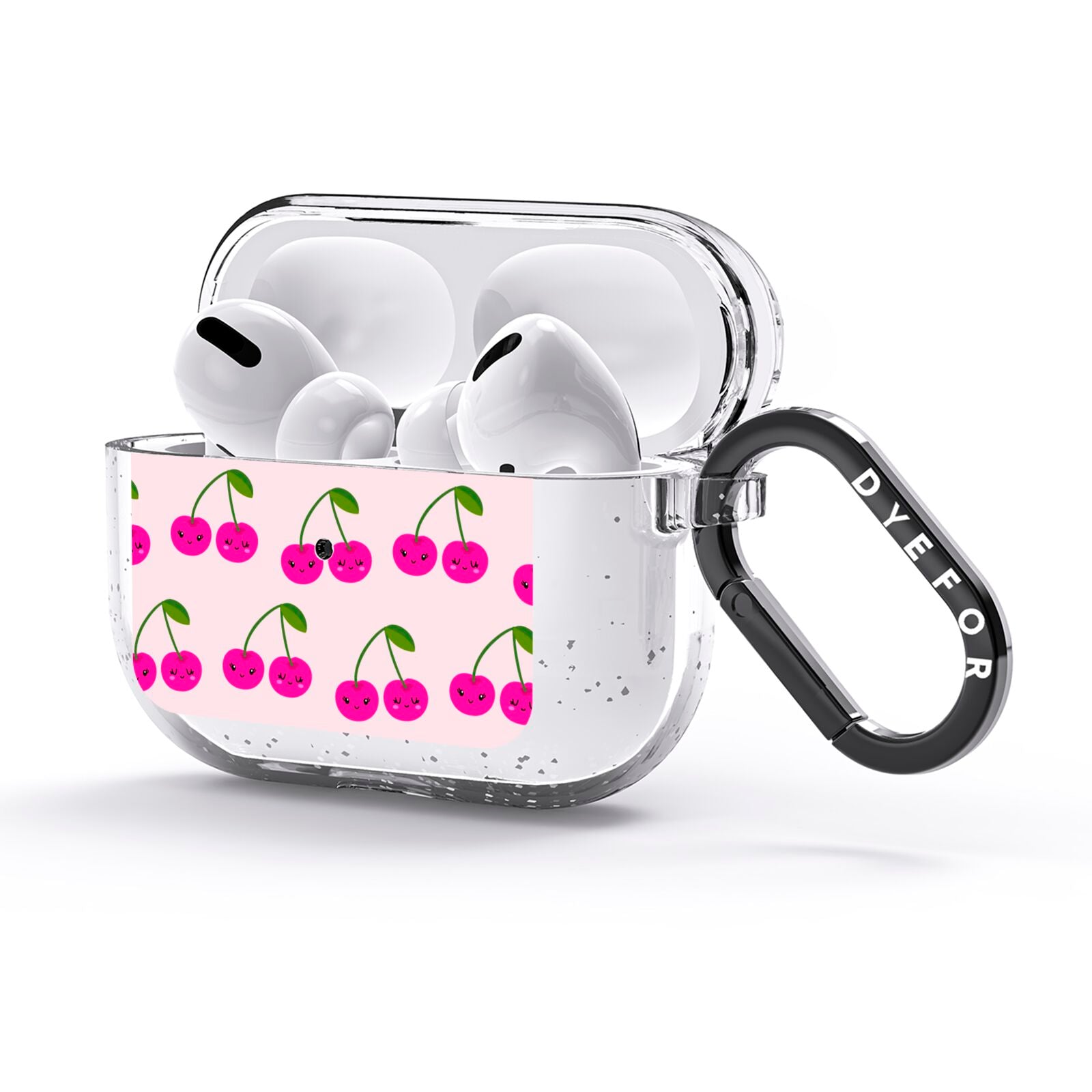 Happy Cherry AirPods Glitter Case 3rd Gen Side Image