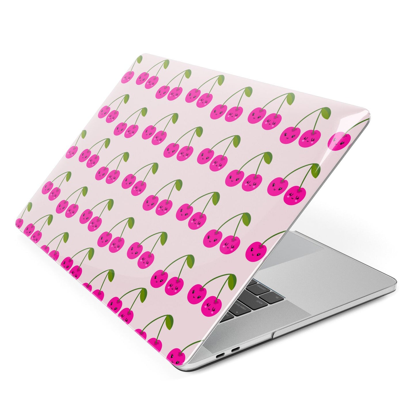 Happy Cherry Apple MacBook Case Side View