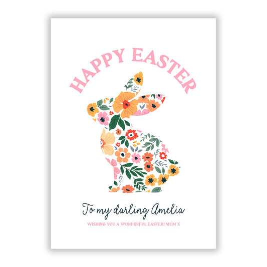 Happy Easter A5 Flat Greetings Card