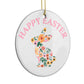 Happy Easter Circle Decoration Side Angle