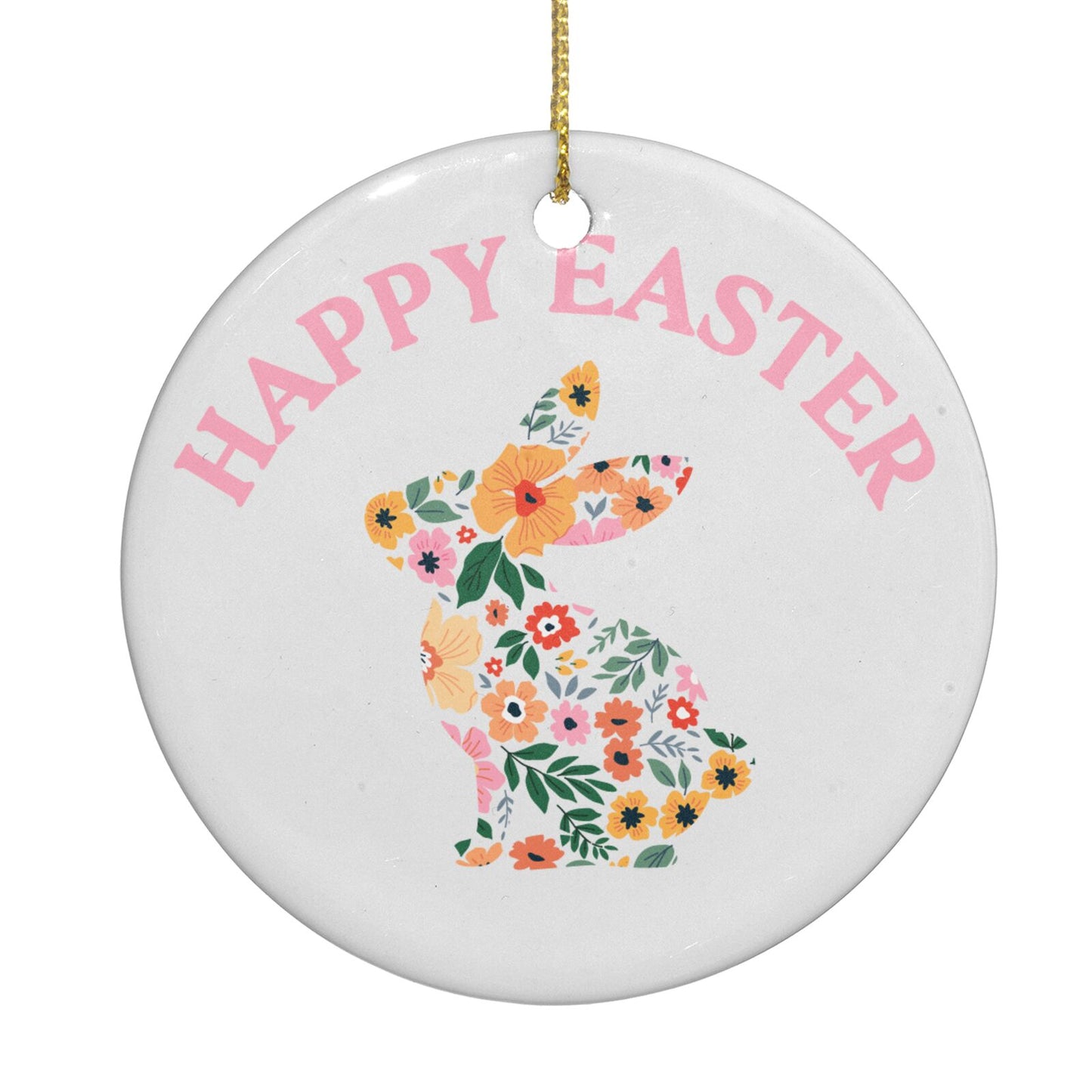 Happy Easter Circle Decoration