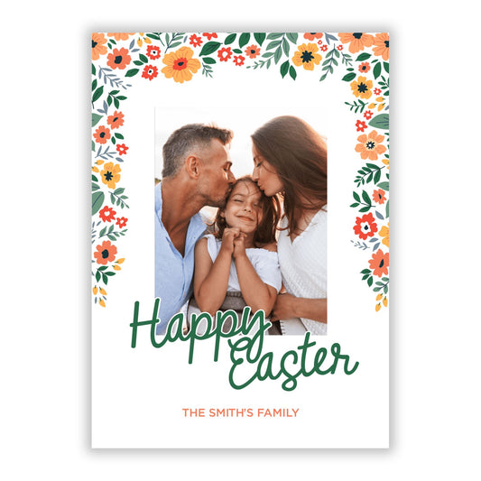 Happy Easter Photo A5 Flat Greetings Card