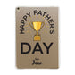 Happy Fathers Day Apple iPad Gold Case