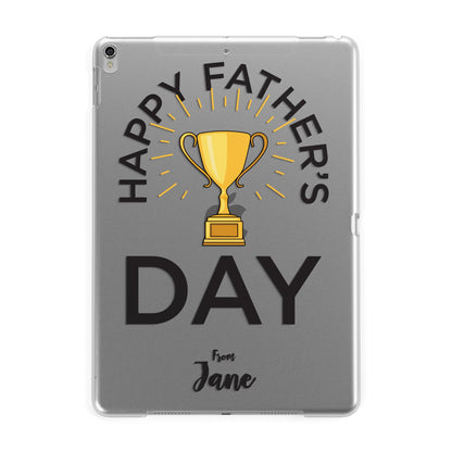 Happy Fathers Day Apple iPad Silver Case