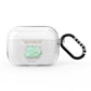 Happy Fathers Day Custom Triceratops AirPods Pro Clear Case