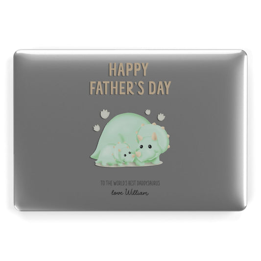 Happy Fathers Day Custom Triceratops Apple MacBook Case