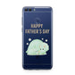 Happy Fathers Day Custom Triceratops Huawei P Smart Case