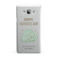 Happy Fathers Day Custom Triceratops Samsung Galaxy A7 2015 Case