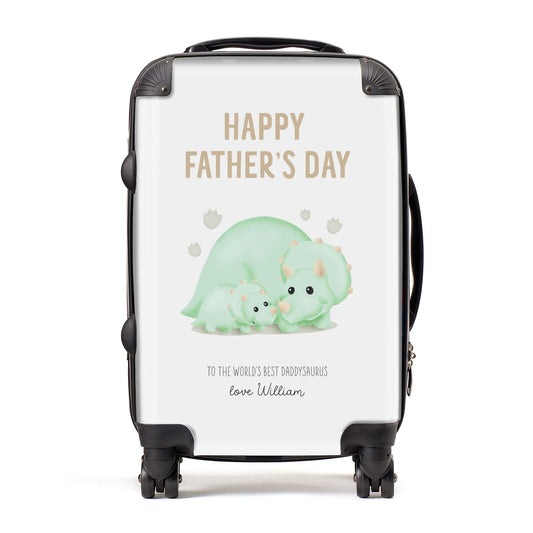 Happy Fathers Day Custom Triceratops Suitcase