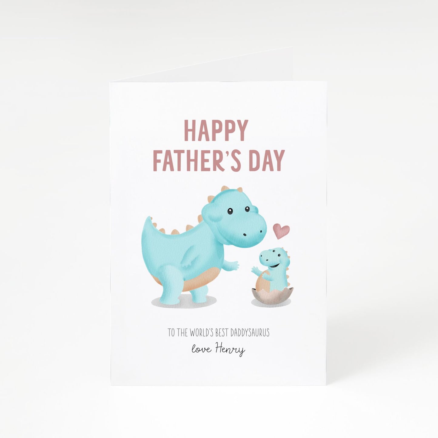 Happy Fathers Day Daddysaurus A5 Greetings Card