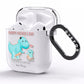 Happy Fathers Day Daddysaurus AirPods Clear Case Side Image