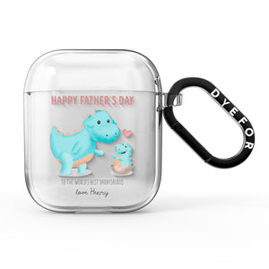 Happy Fathers Day Daddysaurus AirPods-Hülle