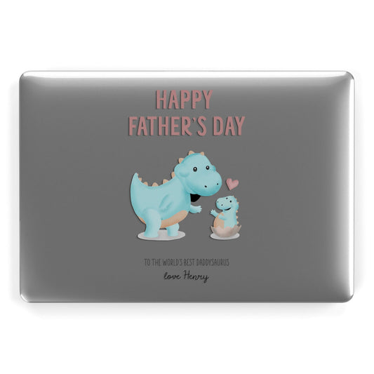 Happy Fathers Day Daddysaurus Apple MacBook Case