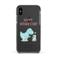 Happy Fathers Day Daddysaurus Apple iPhone Xs Impact Case Black Edge on Black Phone