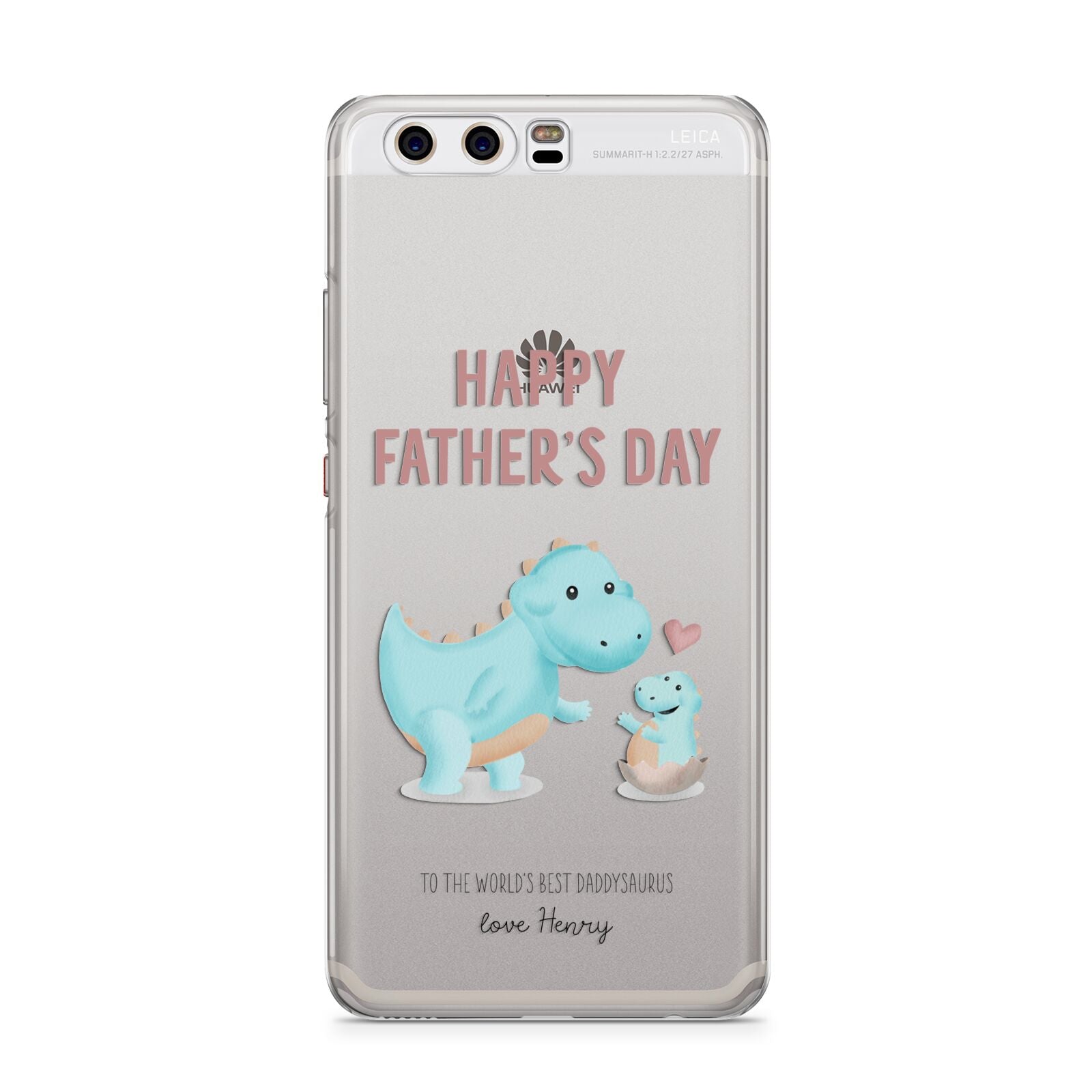 Happy Fathers Day Daddysaurus Huawei Case – Dyefor