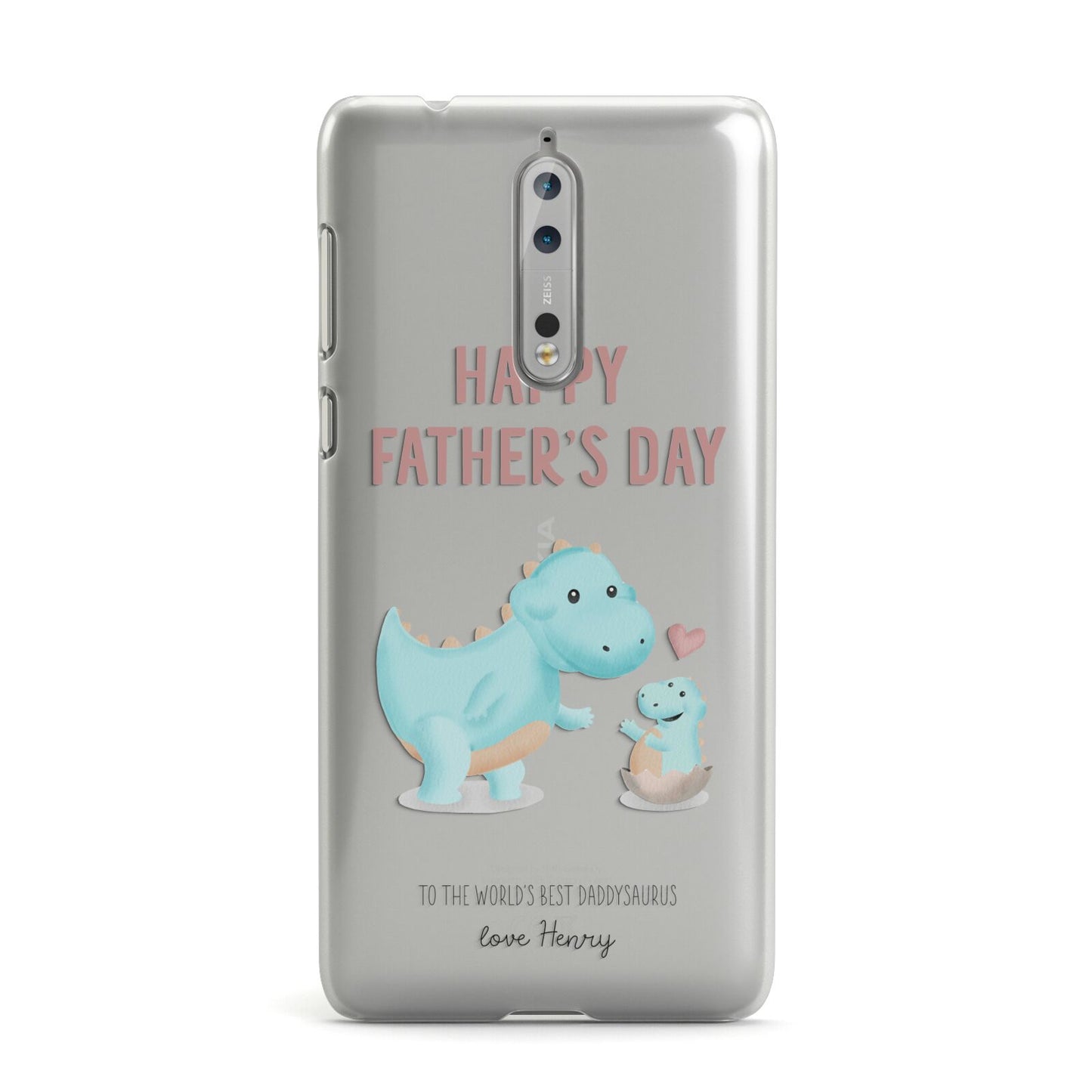 Happy Fathers Day Daddysaurus Nokia Case