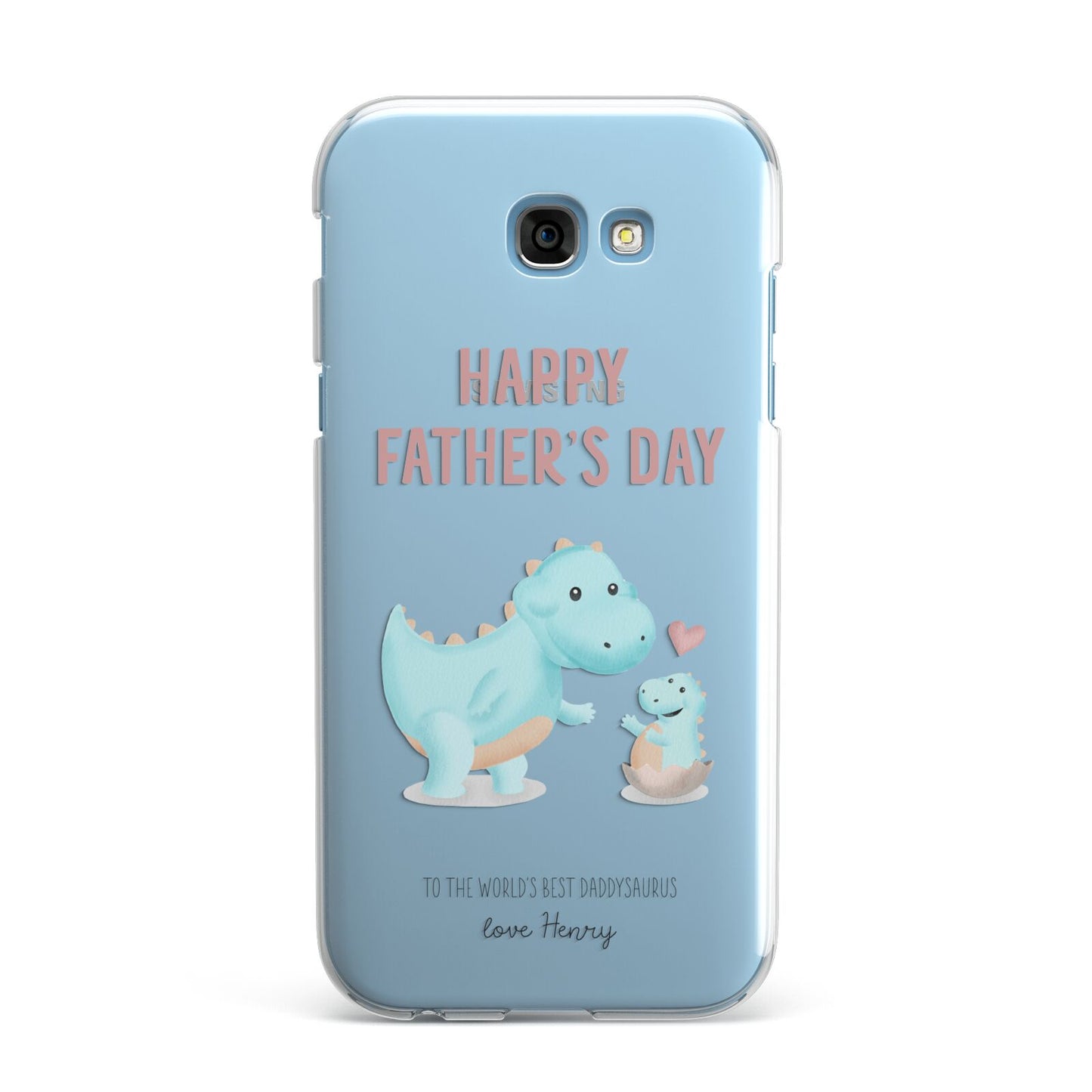 Happy Fathers Day Daddysaurus Samsung Galaxy A7 2017 Case