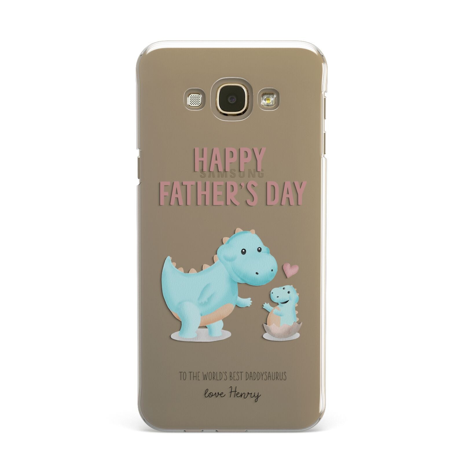 Happy Fathers Day Daddysaurus Samsung Galaxy A8 Case