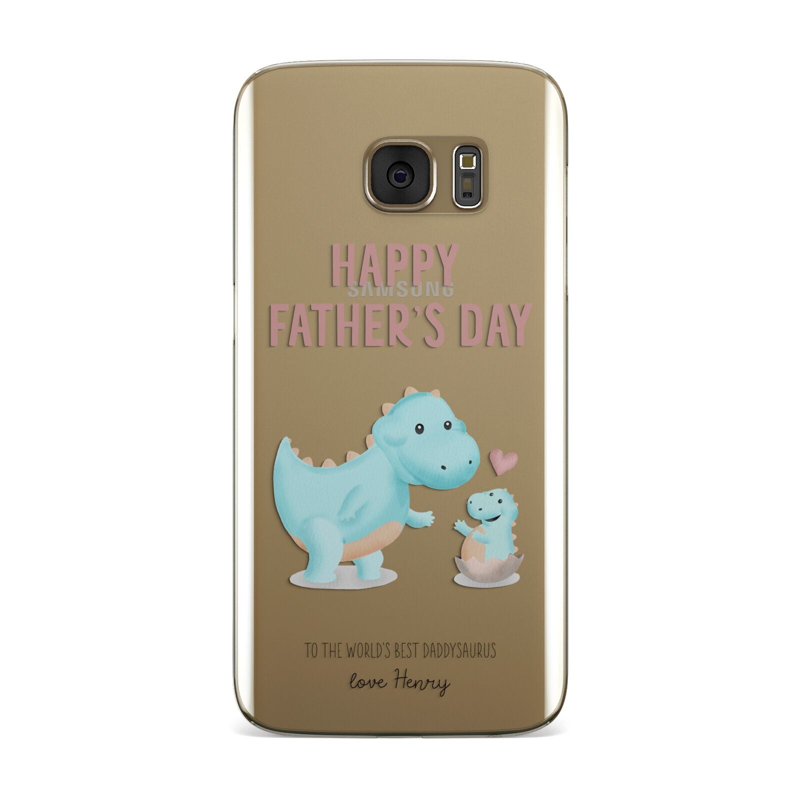 Happy Fathers Day Daddysaurus Samsung Galaxy Case